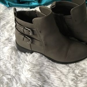 Gray  ankle boots